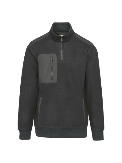Camisola polar meio fecho eco-responsvel unissexo - WK905