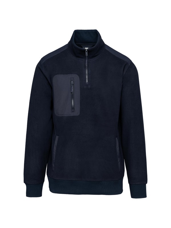 Camisola polar meio fecho eco-responsvel unissexo - WK905