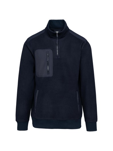 Camisola polar meio fecho eco-responsvel unissexo - WK905