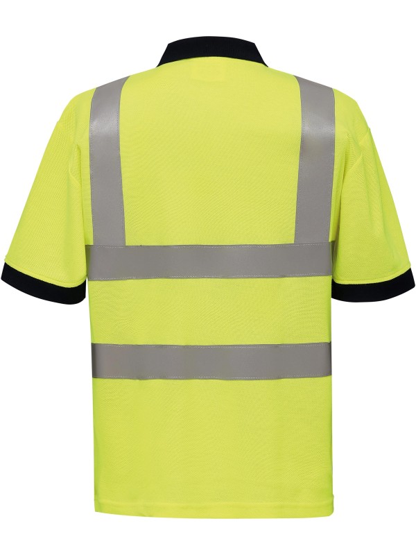 Polo de manga curta de alta visibilidade - YHVJ210