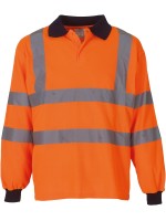 Polo de manga comprida de alta visibilidade - YHVJ310