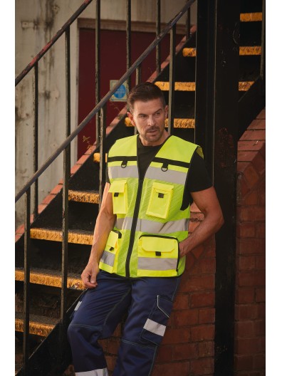 Colete de alta visibilidade ripstop