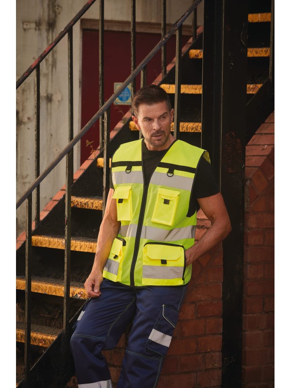 Colete de alta visibilidade ripstop