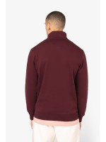 Sweatshirt eco-respons�vel gola subida 1/2 fecho de homem