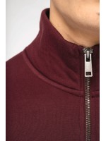 Sweatshirt eco-respons�vel gola subida 1/2 fecho de homem