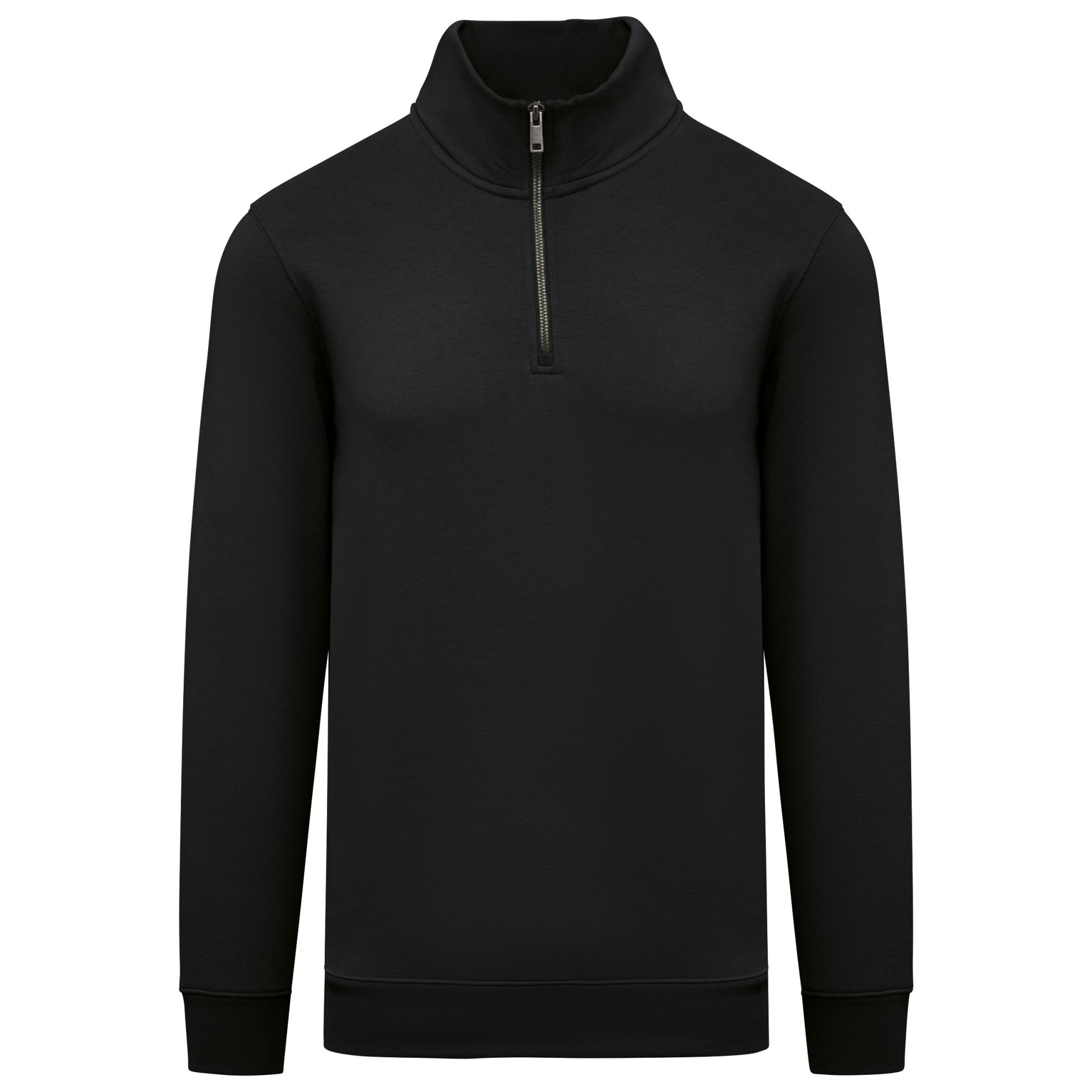 Sweatshirt eco-responsável gola subida 1/2 fecho de homem