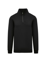 Sweatshirt eco-respons�vel gola subida 1/2 fecho de homem