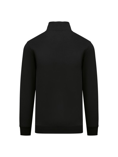 Sweatshirt eco-respons�vel gola subida 1/2 fecho de homem