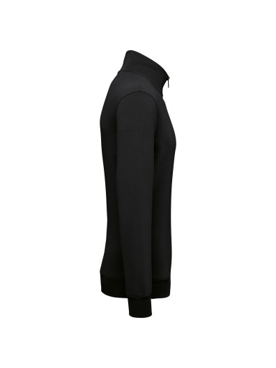 Sweatshirt eco-respons�vel gola subida 1/2 fecho de homem