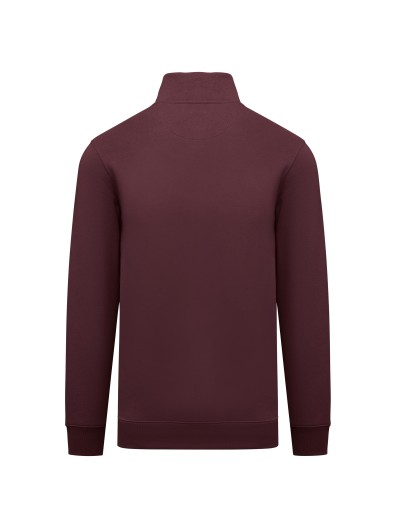 Sweatshirt eco-responsável gola subida 1/2 fecho de homem Sweatshirt eco-responsável gola subida 1/2 fecho de homem