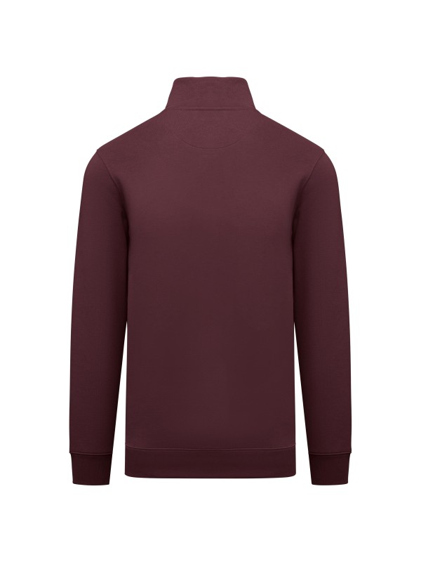 Sweatshirt eco-responsável gola subida 1/2 fecho de homem
