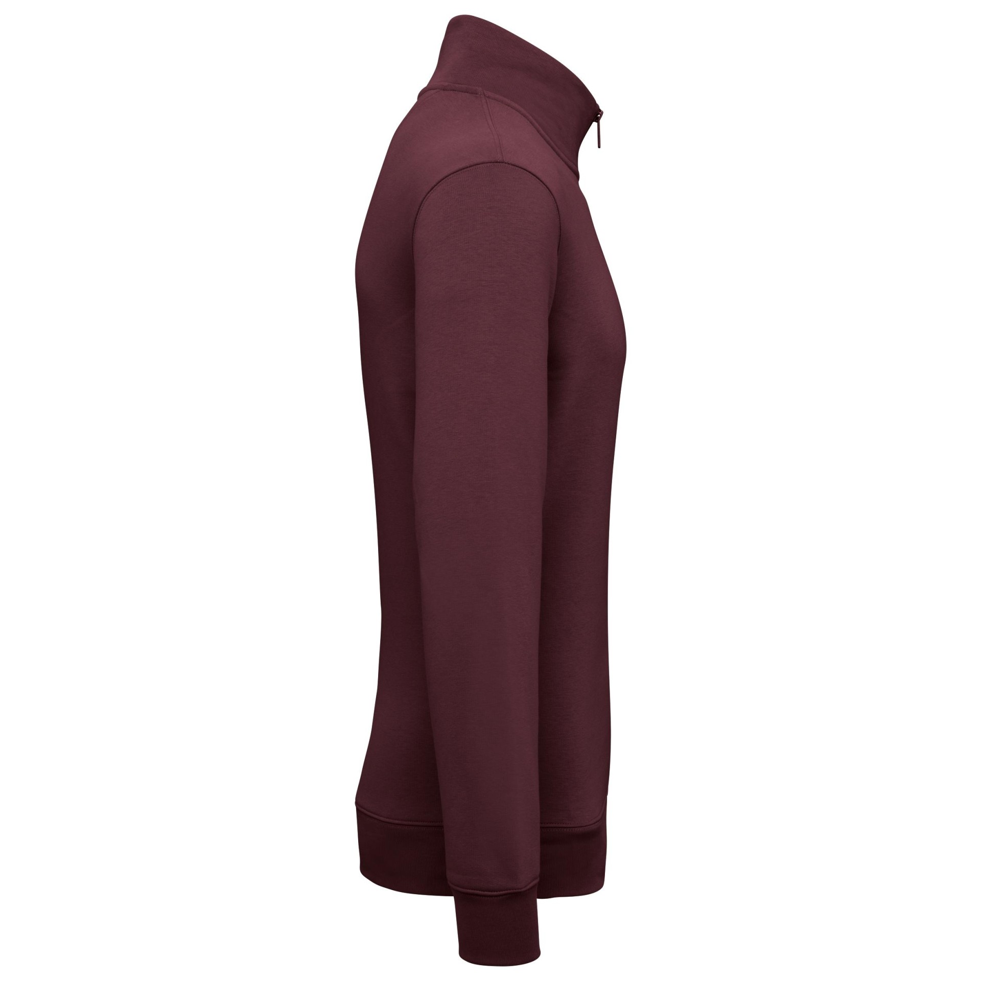 Sweatshirt eco-responsável gola subida 1/2 fecho de homem