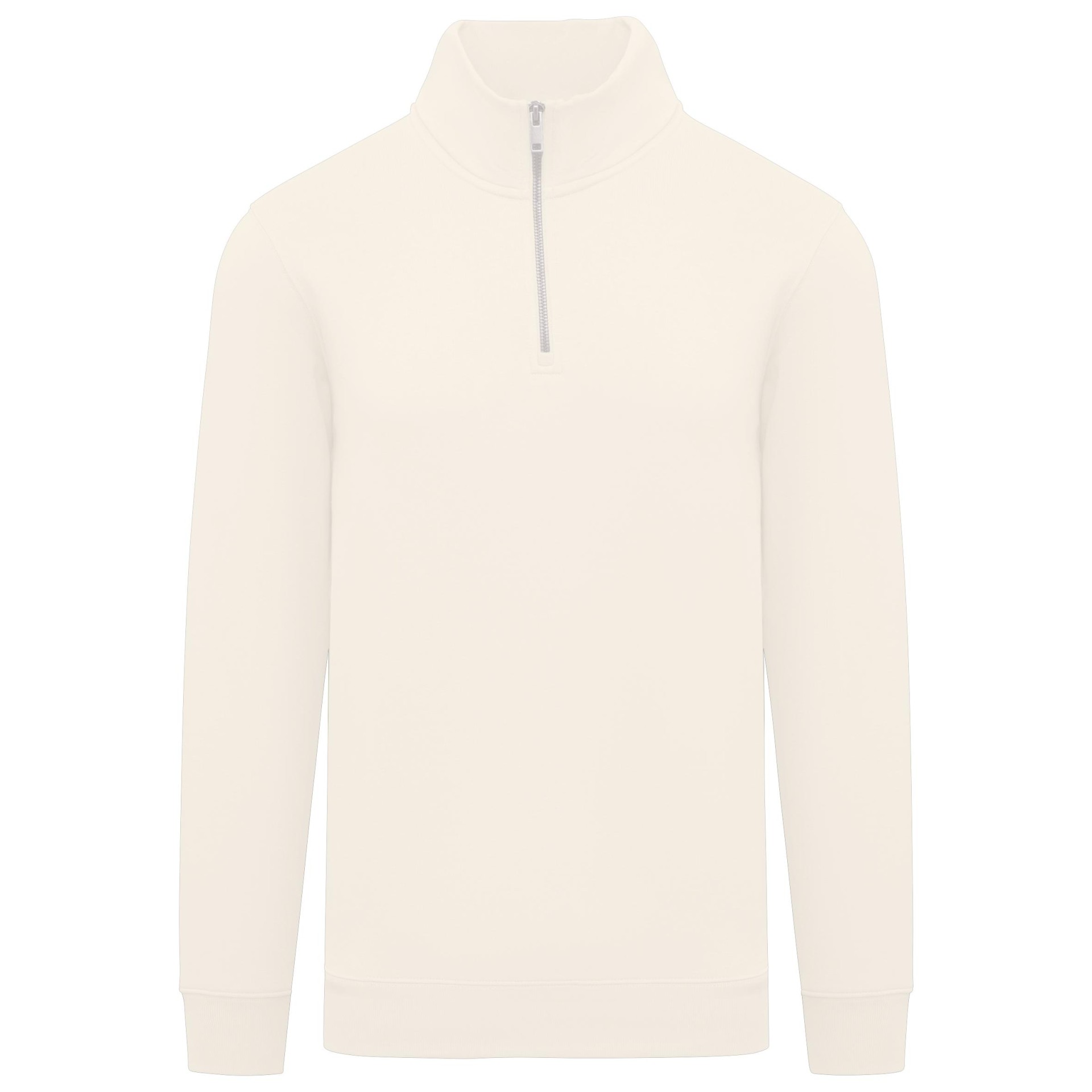 Sweatshirt eco-responsável gola subida 1/2 fecho de homem