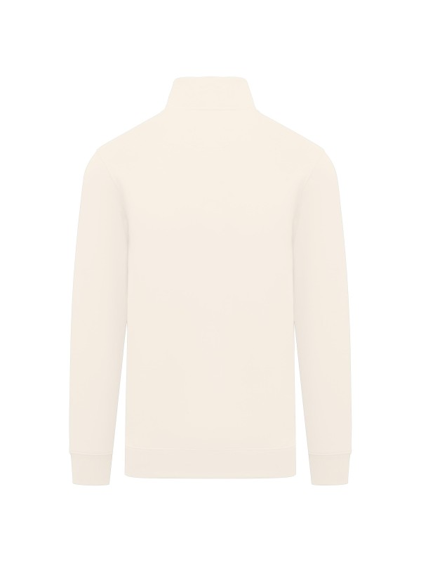 Sweatshirt eco-responsável gola subida 1/2 fecho de homem