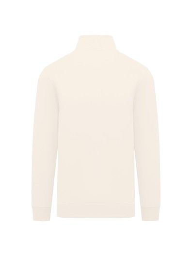 Sweatshirt eco-respons�vel gola subida 1/2 fecho de homem