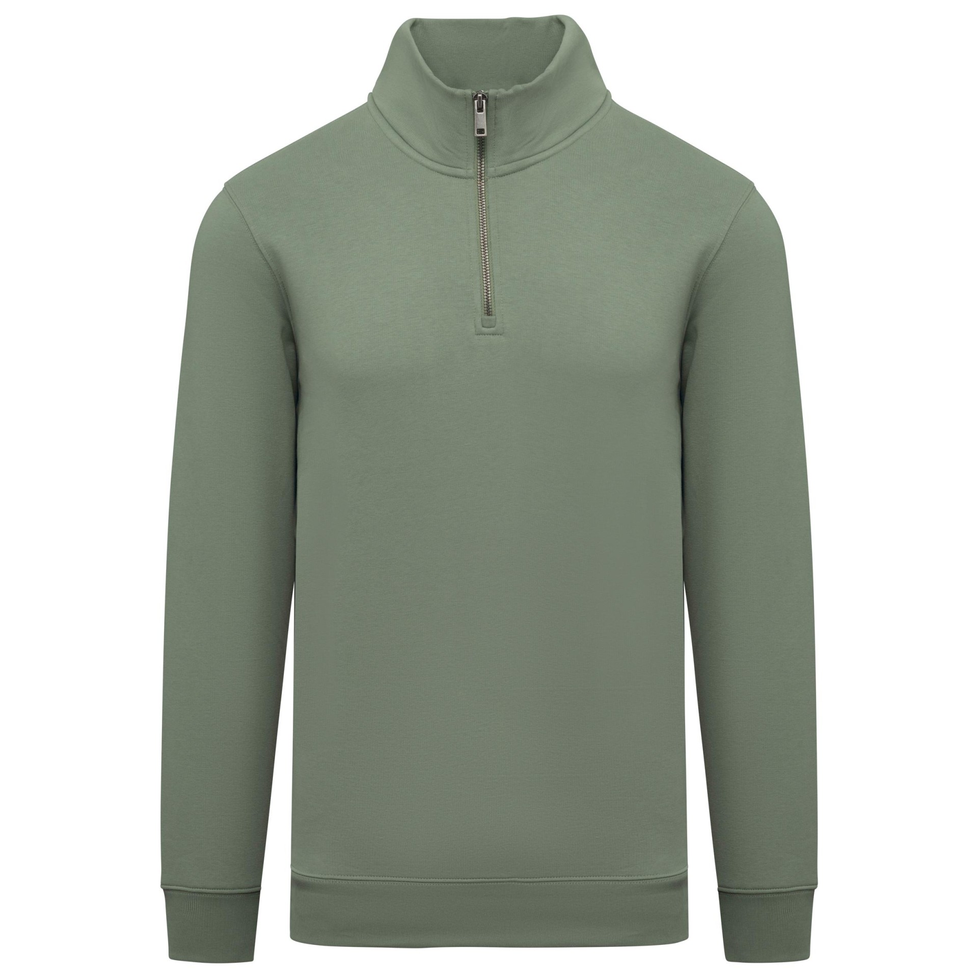 Sweatshirt eco-responsável gola subida 1/2 fecho de homem