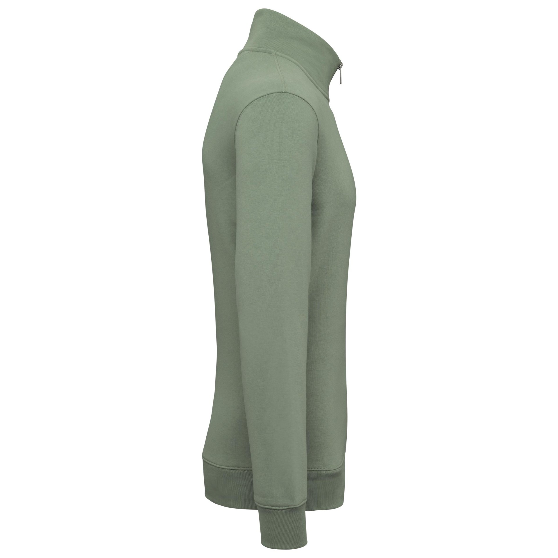 Sweatshirt eco-responsável gola subida 1/2 fecho de homem