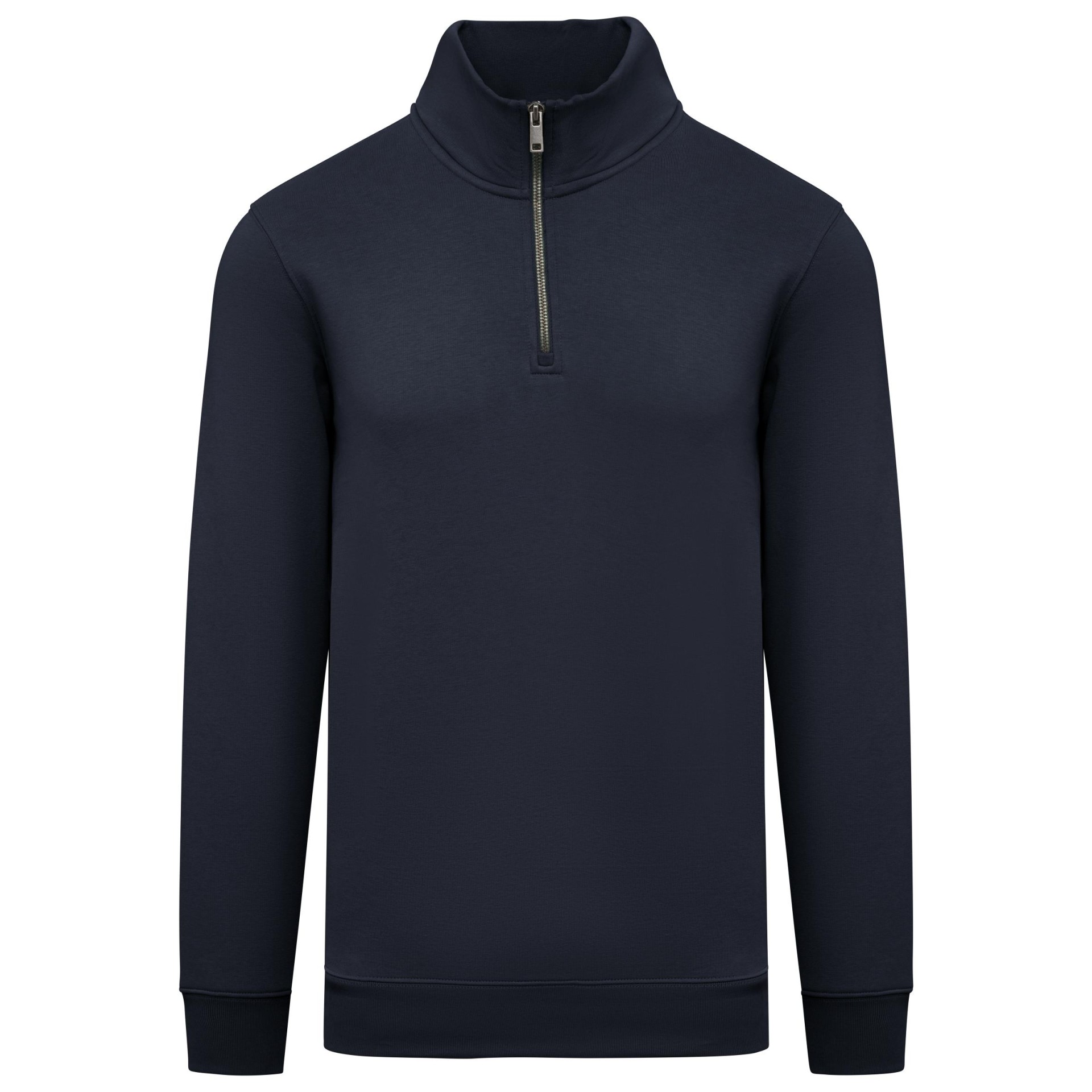 Sweatshirt eco-responsável gola subida 1/2 fecho de homem