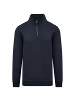 Sweatshirt eco-responsável gola subida 1/2 fecho de homem
