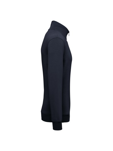 Sweatshirt eco-responsável gola subida 1/2 fecho de homem Sweatshirt eco-responsável gola subida 1/2 fecho de homem
