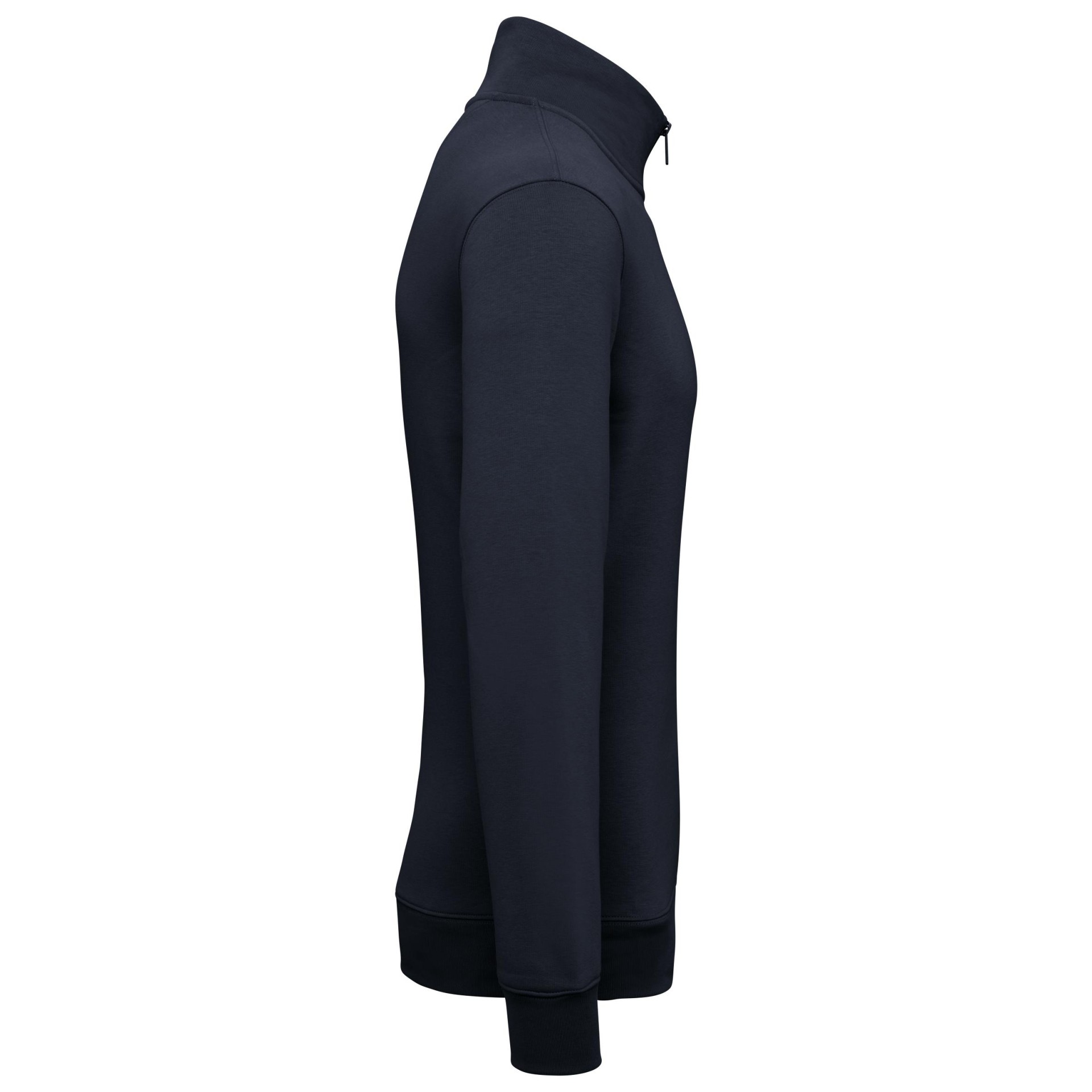 Sweatshirt eco-responsável gola subida 1/2 fecho de homem