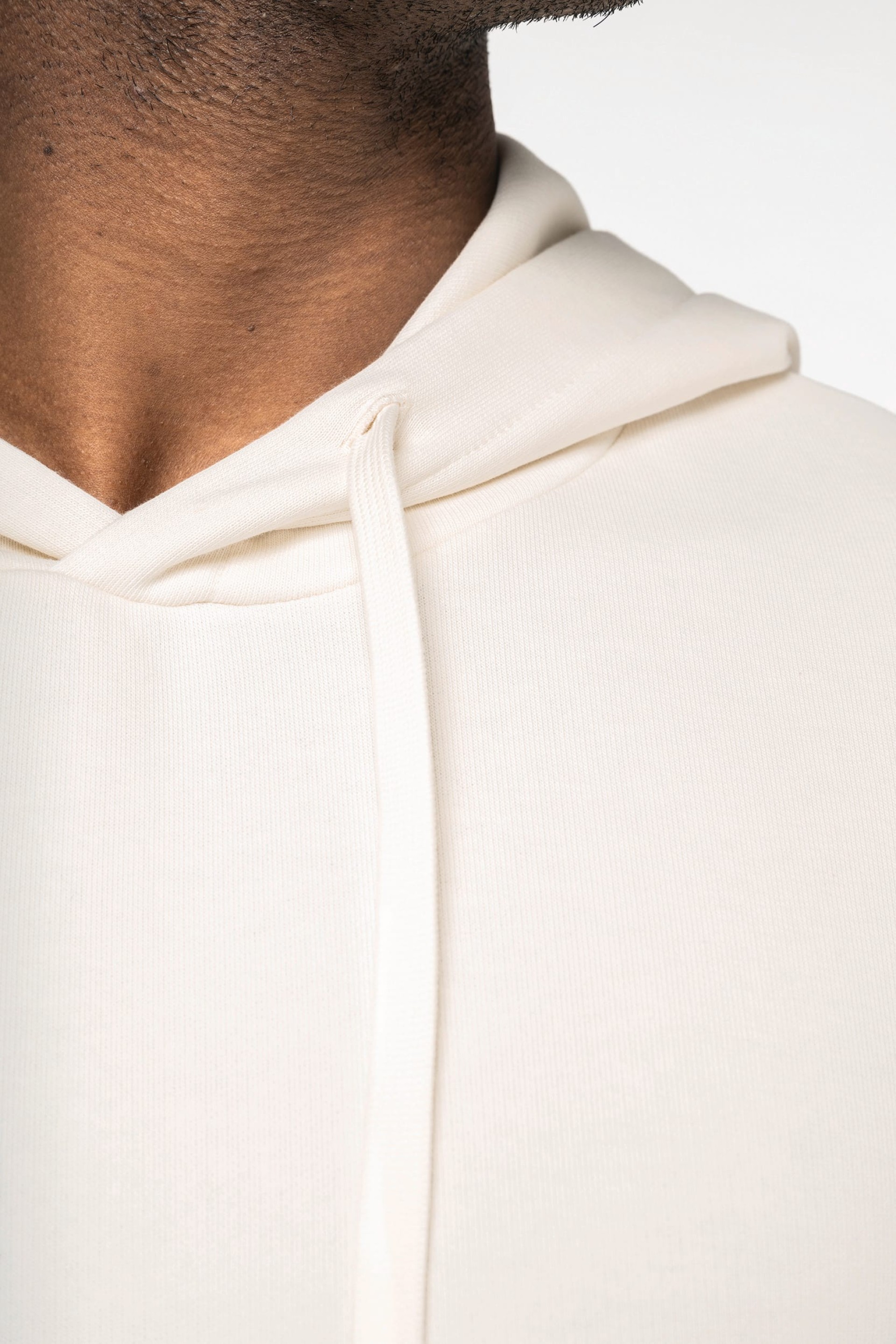 Sweatshirt eco-responsável com capuz e ombros descaídos manga curta French Terry unissexo