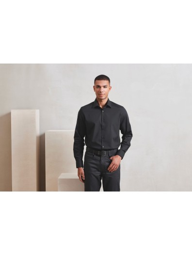 Camisa de popeline de manga comprida RECYCLIGHT para homem