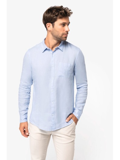 Camisa em linho de homem