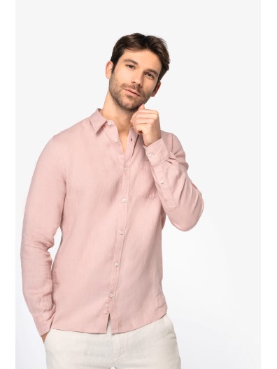 Camisa em linho de homem