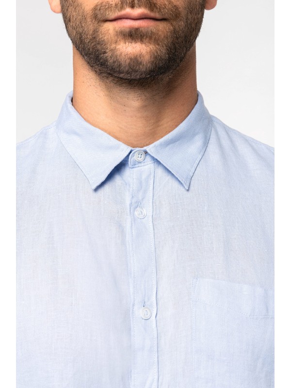 Camisa em linho de homem