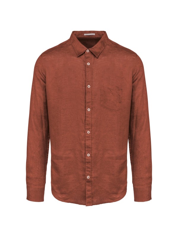 Camisa em linho de homem
