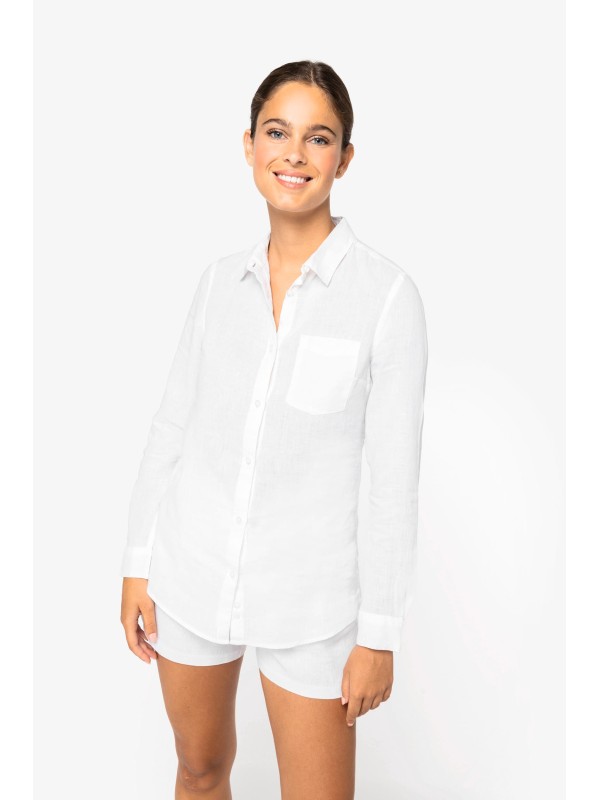 Camisa em linho de senhora