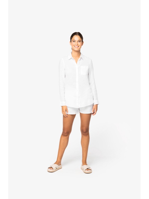 Camisa em linho de senhora