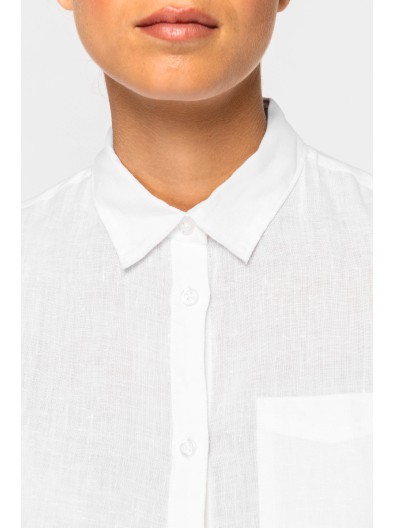 Camisa em linho de senhora