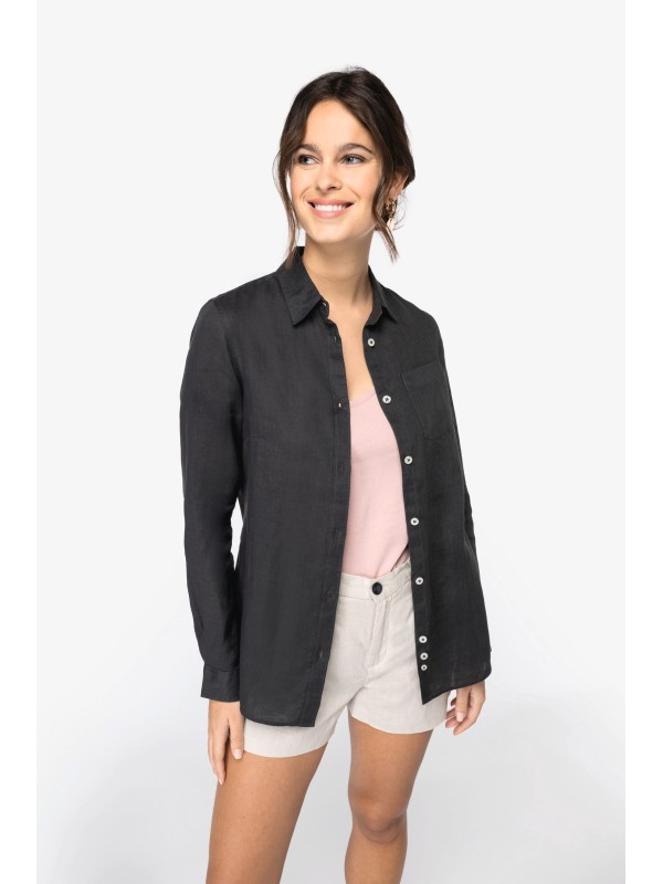 Camisa em linho de senhora