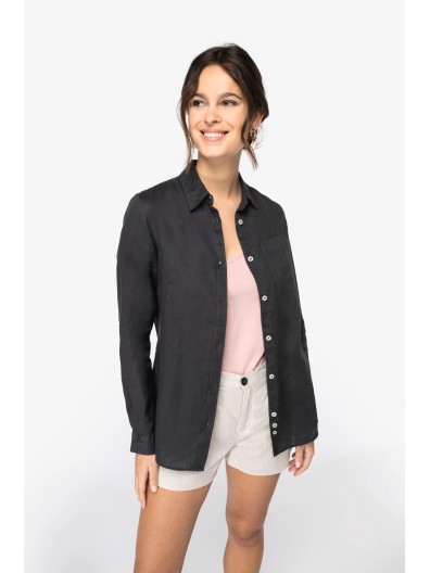 Camisa em linho de senhora
