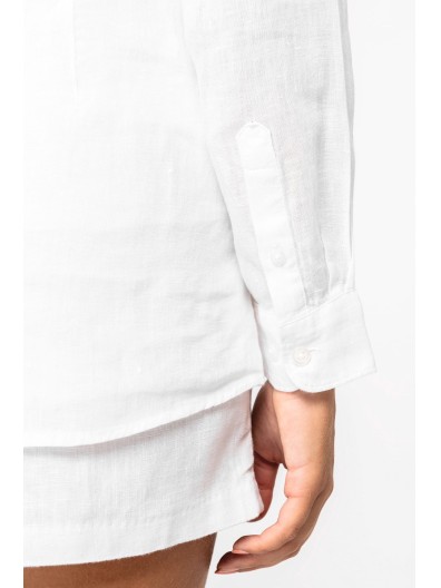 Camisa em linho de senhora