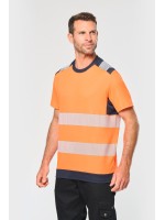 T-shirt de seguran�a em material reciclado manga curta unissexo