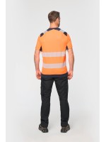 T-shirt de seguran�a em material reciclado manga curta unissexo