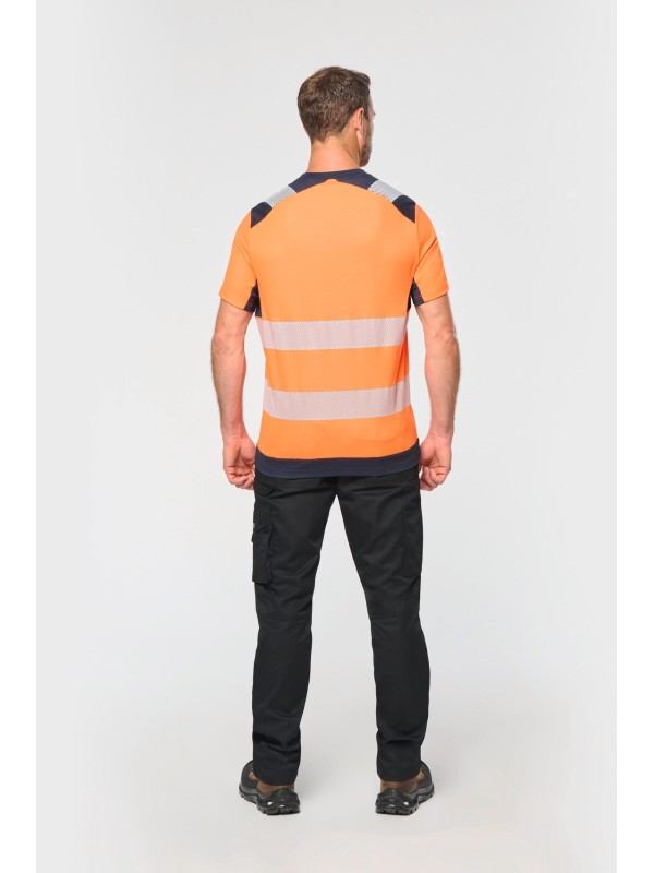 T-shirt de seguran�a em material reciclado manga curta unissexo