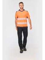 T-shirt de seguran�a em material reciclado manga curta unissexo