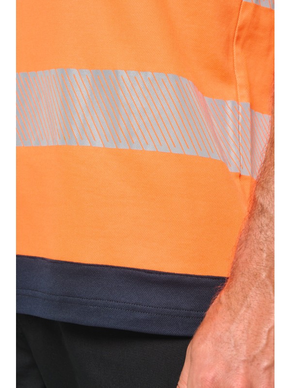 T-shirt de seguran�a em material reciclado manga curta unissexo