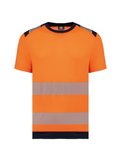 T-shirt de seguran�a em material reciclado manga curta unissexo
