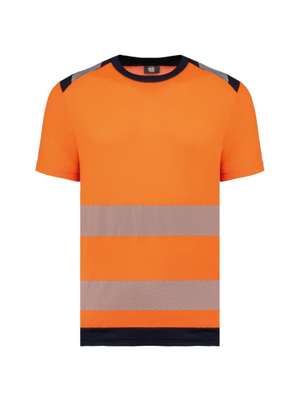 T-shirt de seguran�a em material reciclado manga curta unissexo