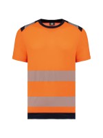T-shirt de seguran�a em material reciclado manga curta unissexo