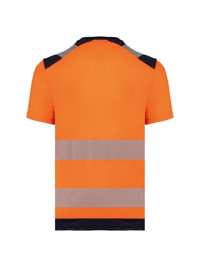 T-shirt de seguran�a em material reciclado manga curta unissexo