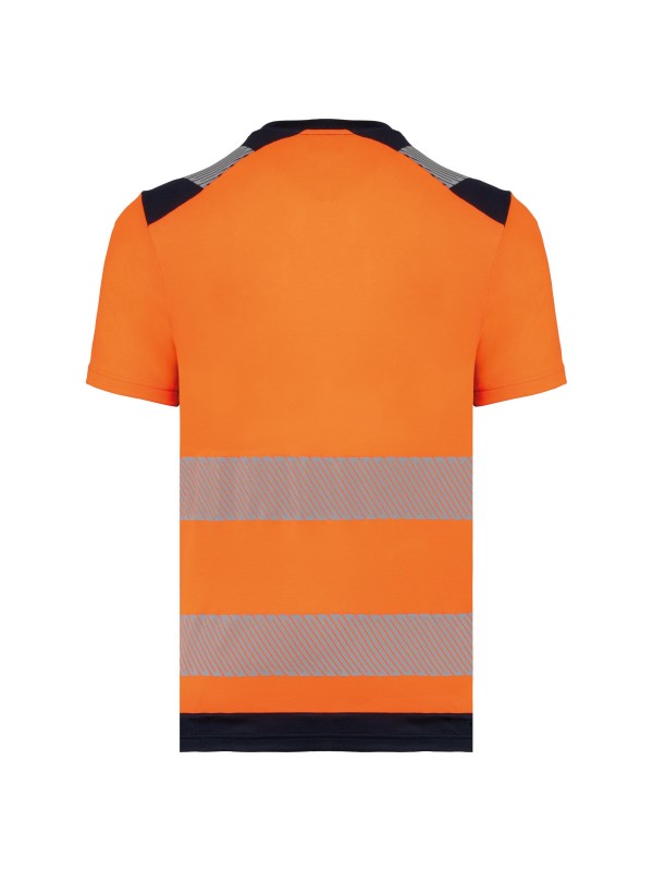 T-shirt de seguran�a em material reciclado manga curta unissexo