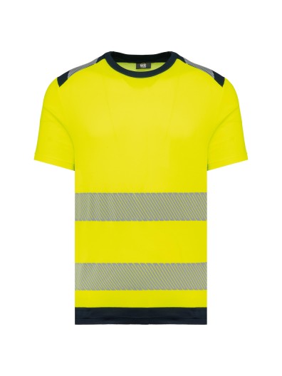 T-shirt de seguran�a em material reciclado manga curta unissexo