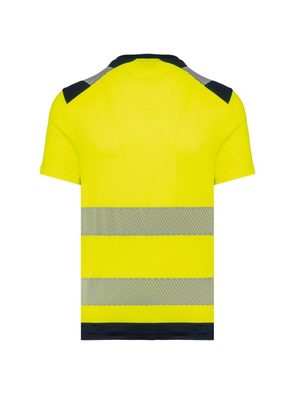 T-shirt de seguran�a em material reciclado manga curta unissexo