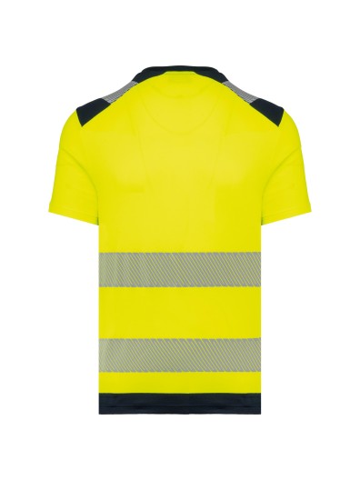 T-shirt de seguran�a em material reciclado manga curta unissexo